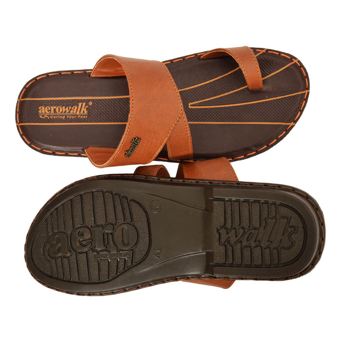 Aerowalk Men Slipper #1998 - TAN