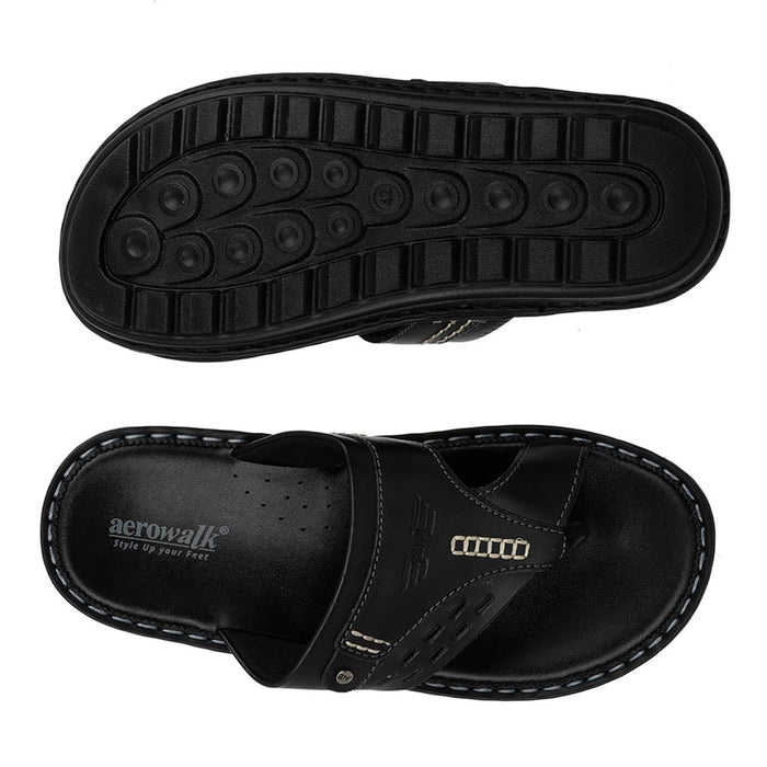 Aerowalk Men Slipper #NT33 - BLACK