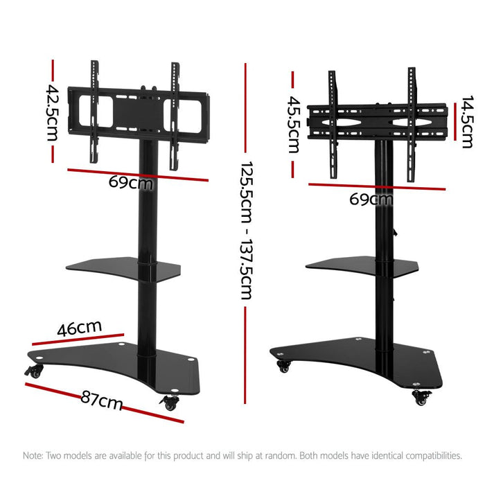 Artiss Mobile TV Stand for 32"-70" TVs Mount Bracket Portable Solid Trolley Cart -Home Living Store - -