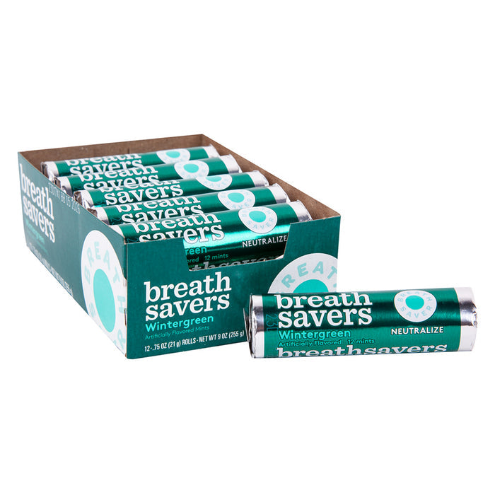 Breath Savers Wintergreen Mints - 12 Count