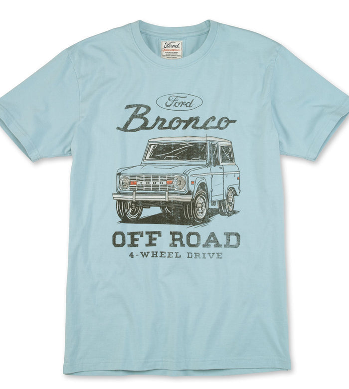 Bronco Off Road 4 Wheel Drive Vintage Blue T-Shirt