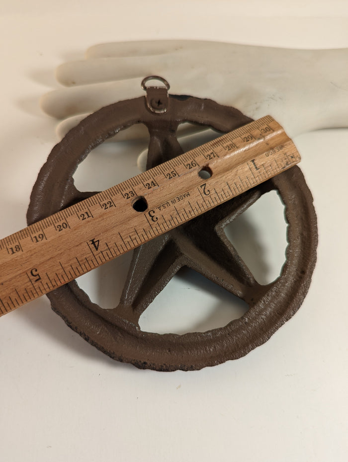 Cast Iron Star Rope Wall Plaque #309