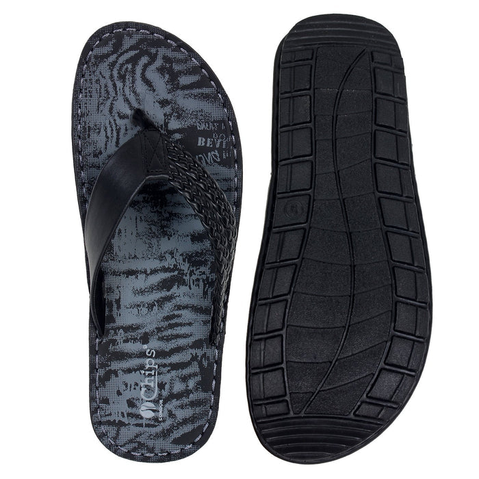 Chips Men Slipper #KT19 - BLACK