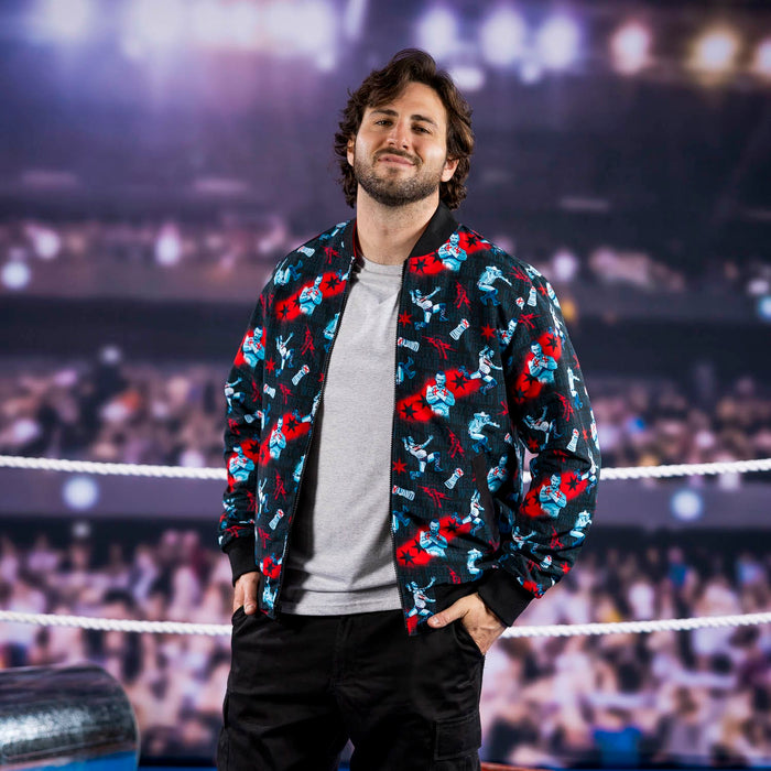 RSVLTS WWE Jacket Summer Slam "Best in the World"_ Reversible Bomber Jacket Summer Slam "Best in the World"_ Reversible Bomber Jacket