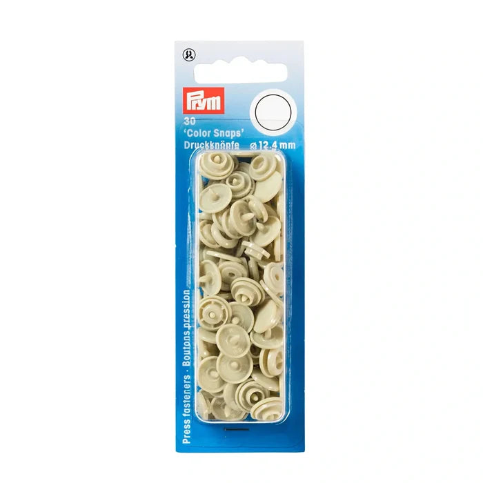 COLOR Snaps 12.4 mm Beige 30pc