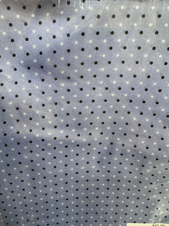 Cowboy Polka Dot Slate Blue Silk Scarf Wild Rag