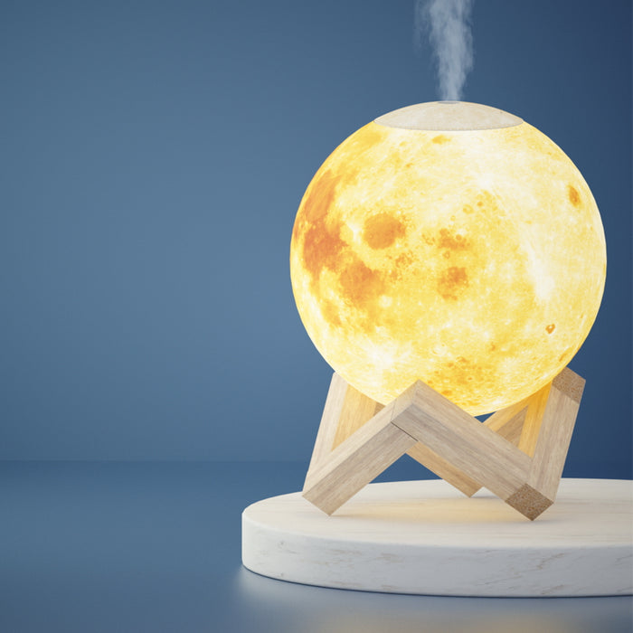 Devanti Aroma Diffuser LED Moon Lamp 880ml - Devanti