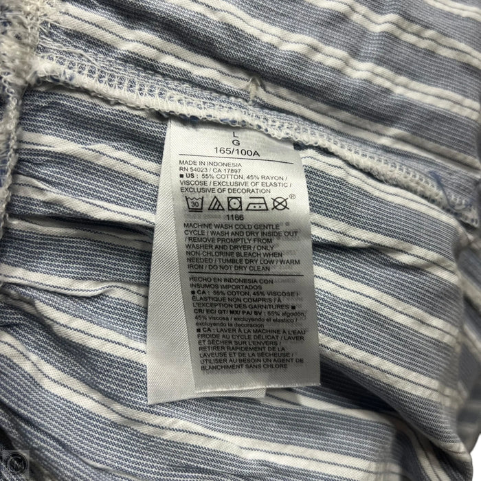 Dress Casual Maxi By Old Navy In Blue & White, Size: L