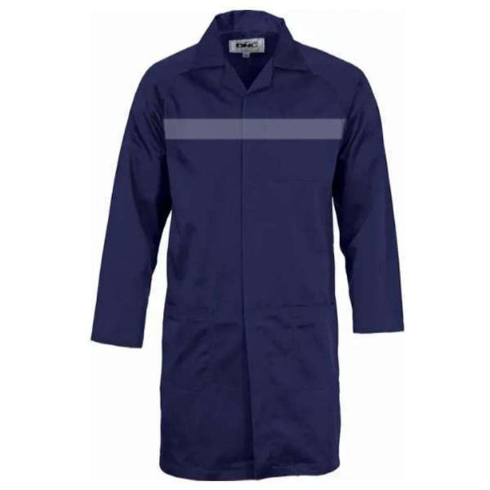 Dust Coat Navy Blue Poly Cotton Reflector (L) Size 38