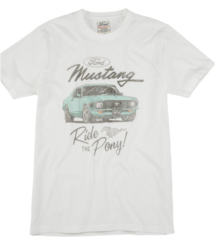 Ford Mustang Ride The Pony Vintage Fade T-Shirt