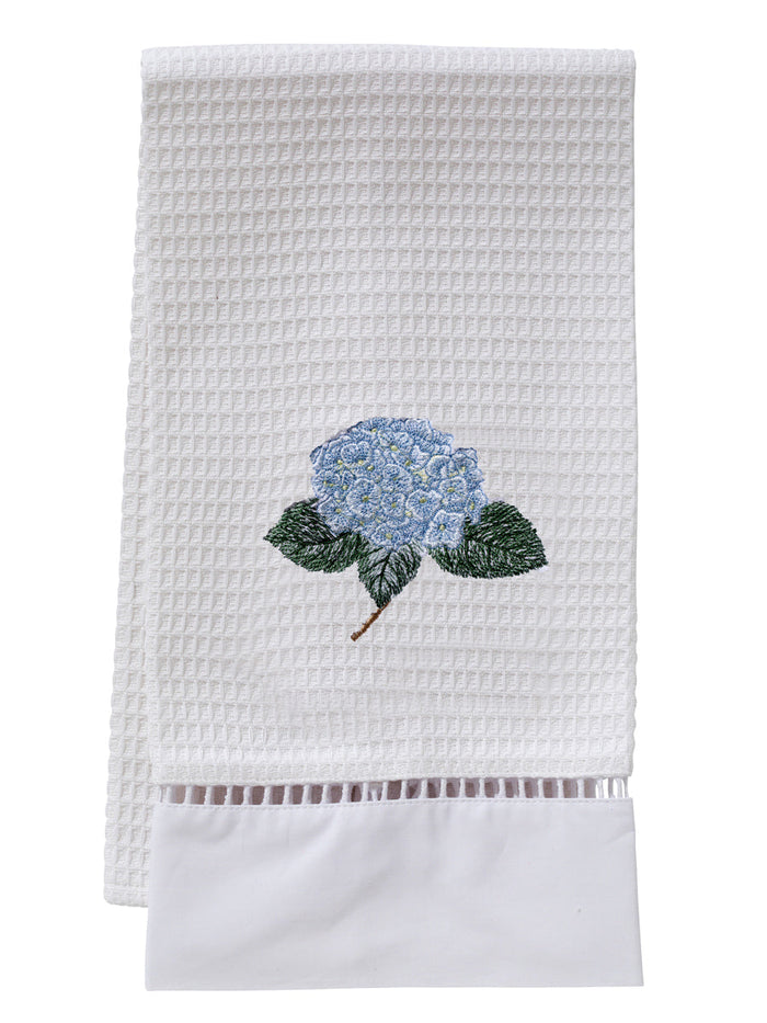 Guest Towel, Waffle Weave, Hydrangea Too (Light Blue)