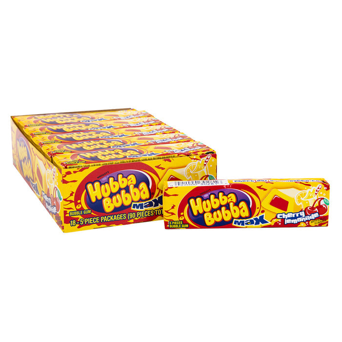 Hubba Bubba Cherry Lemonade Max Bubble Gum - 18 Count