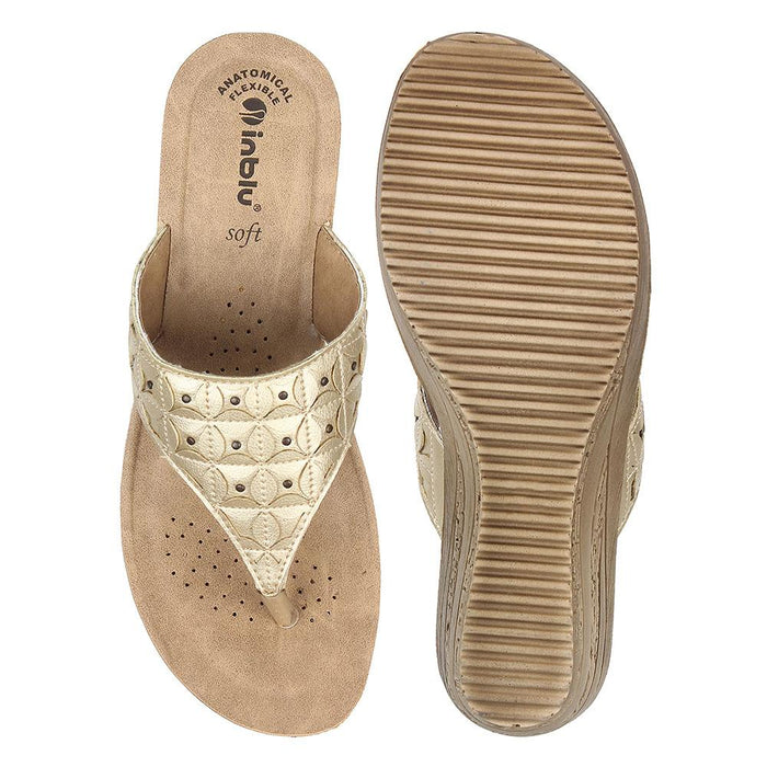 Inblu Women Slipper #GZ37 - GOLD