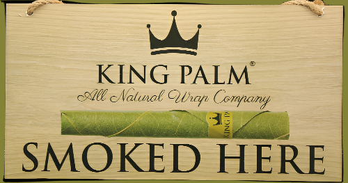 King Palm "SMOKED HERE" Hanging Sign