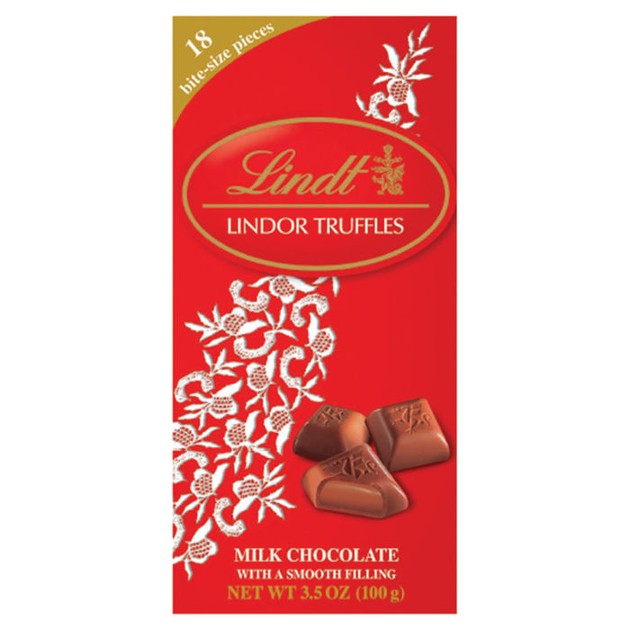 Lindt Lindor Milk Chocolate Truffle Candy Bars - 12 Count