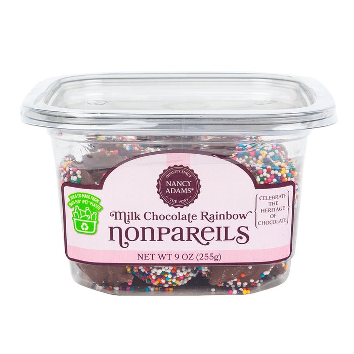 Milk Chocolate Nonpareils Candy - 12 Count Tubs