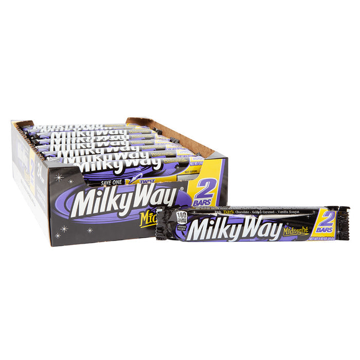 Milky Way Share Size Midnight Chocolate Candy - 24 Count