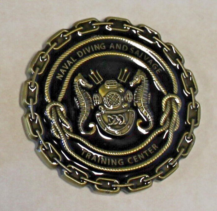 Naval Diver & Salvage Training Center If It Was Easy.. Navy Diver Royal Blue Challenge Coin