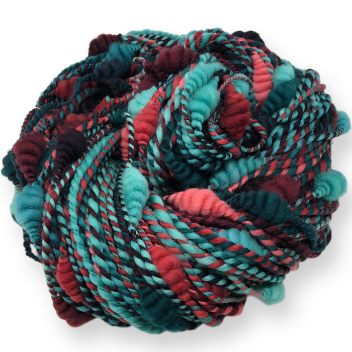 Old World Festivity - beehive textured hand spun