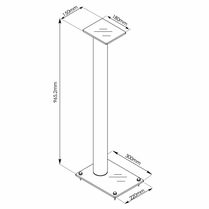 OPAL SS38 Deluxe Speaker Stand by Tauris™ -Home Living Store - -