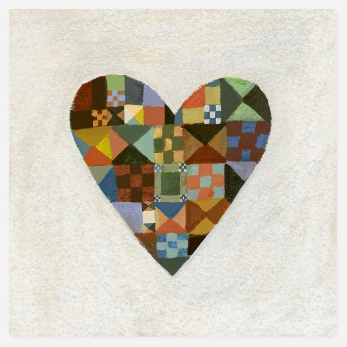 Patchwork Heart 20x20cm print