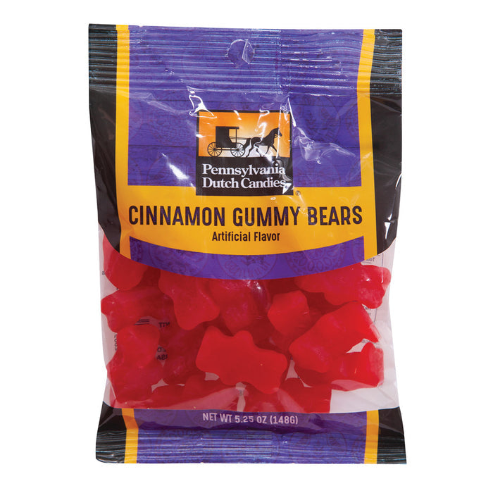 Pennsylvania Dutch Co. Cinnamon Bears Gummy Candy Peg Bag - 12 Count