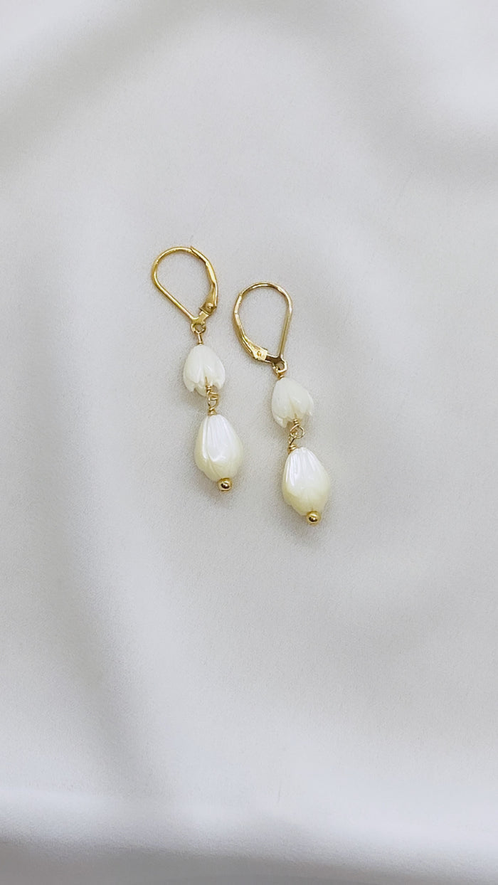 PIKAKE Double drop earrings