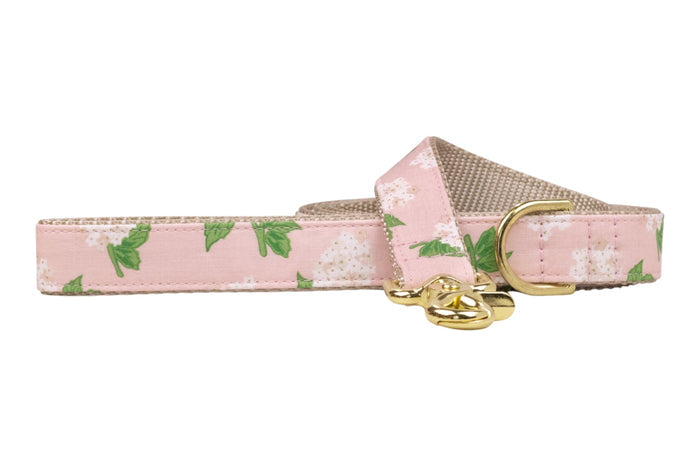 Pink Hydrangeas Dog Leash - Crew LaLa