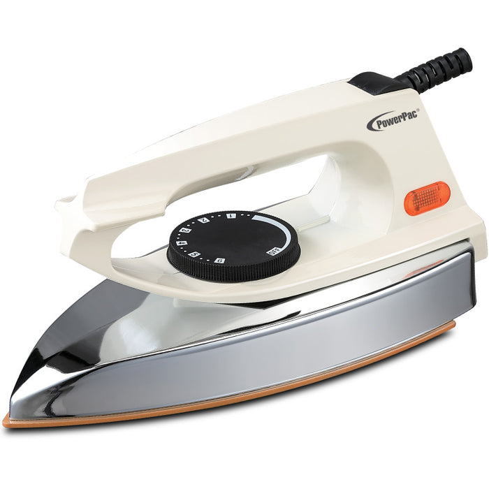 PowerPac Heavy Dry Iron with Temperature control 1.3KG (PPIN1125)