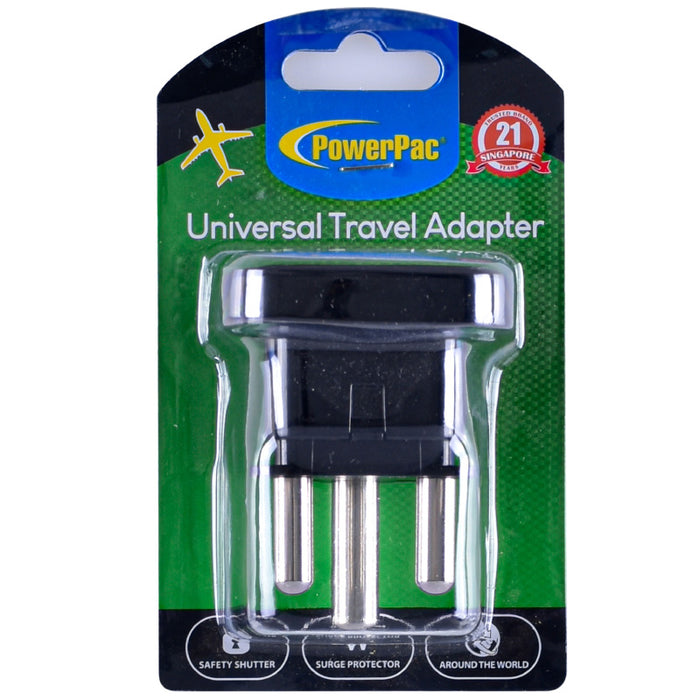 PowerPac Multi Adapter with 15A Plug – Multi Sockets, Travel Adapter, PT10BK