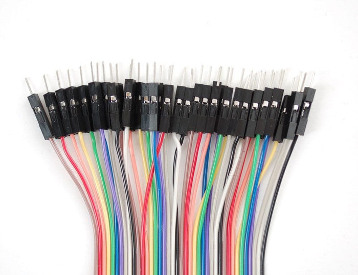 Premium Jumper Wires 40pk (Male/Male) 100mm by ModMyPi - The Pi Hut