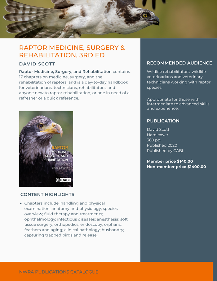 Raptor Medicine, Surgery and Rehabilitation, 3rd Ed