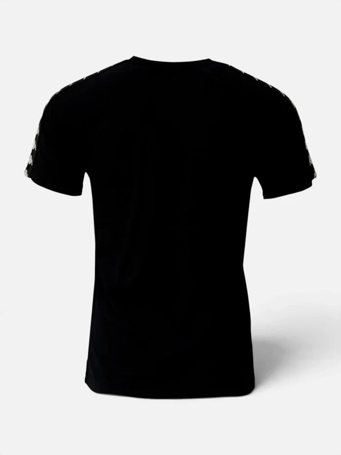 Remera Kappa 222 Banda Balima Negro-Blanco