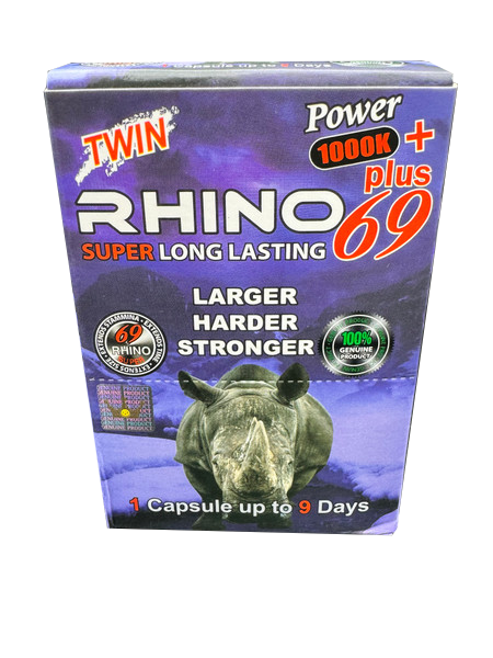 Rhino 69 1000K Dietary Supplement 1ct 24pk