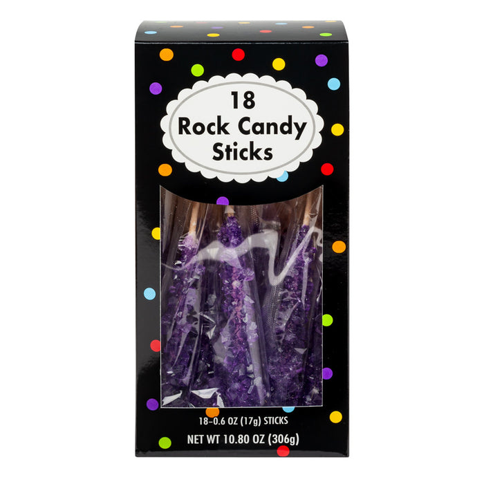 Rock Candy Purple Wrapped Hard Candy - 4 Count