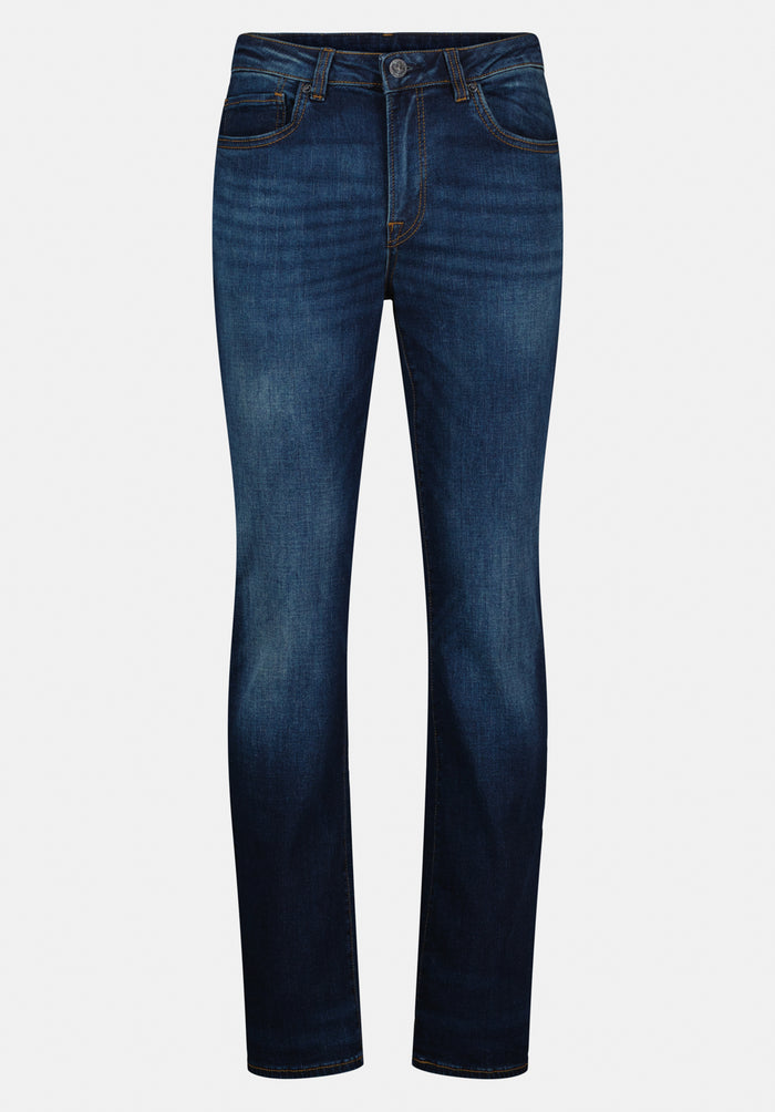 Buffalo Men Jeans Navy Denim Denim Pants Stretch