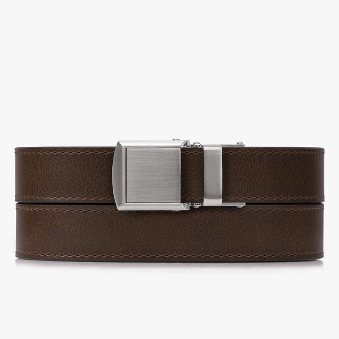 Mocha Skinny Belt - SlideBelts