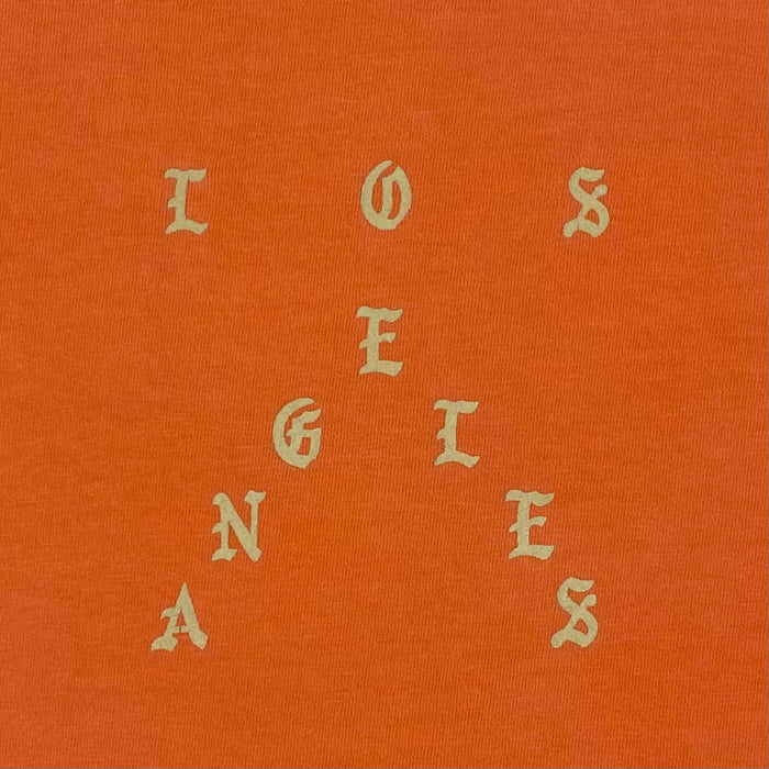 The Life of Pablo 2016 Los Angeles 'Hood Famous' Tee In Orange