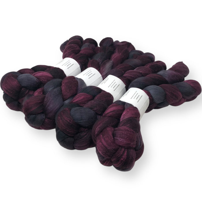 The Long Night - US grown Fine Wool and Silk Top