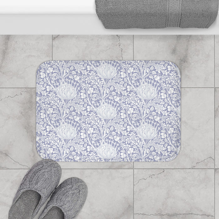 William Morris Bath Mat Artichoke Heather Lilac