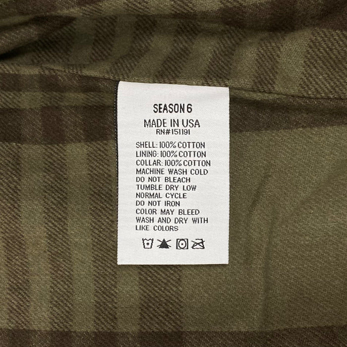 Yeezy Season 6 Flannel Lined Corduroy Denim Sample Jacket In Black