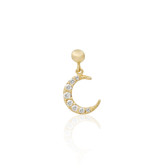 10k Solid Gold Sparkling Sky Earrings