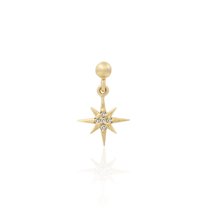 10k Solid Gold Sparkling Sky Earrings