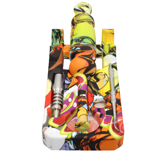 14.5mm Silicone Nectar Collector With Stand And Dab Tool