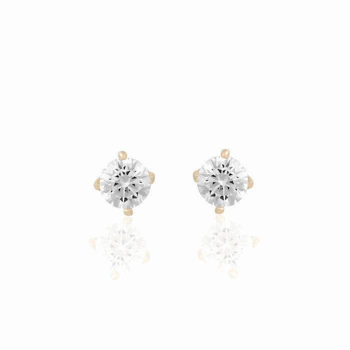 14k Solid Gold Perfect Mini Stud Earrings