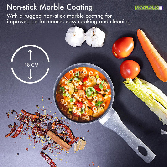 16cm Non-Stick Induction Granite Coated Milk Pan