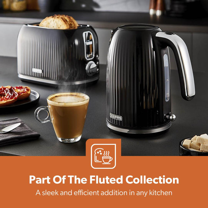 1.7L 'Fluted' Cordless Rapid Boil Electric Kettle 3000W