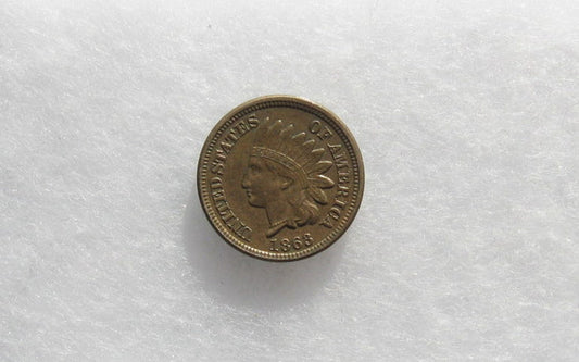 1863 Copper Nickel Indian Cent AU-55 | Of Coins & Crystals