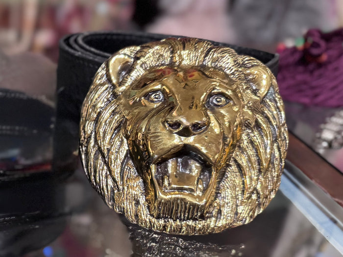 1980’s Vintage Lion Head Belt