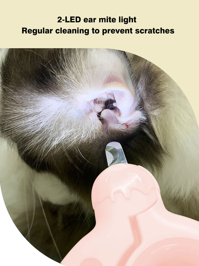 1pc Electric Pet Nail Clipper With LED Light For Dog And Cat For Grooming - SAFICCO
